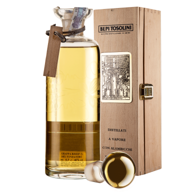 Бепі Граппа 20 років Вінтаж 1989 Різерва дель Фондаторе Декантер, Італія, 1 пляшка