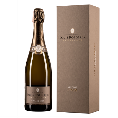 Луи Родерер Брют Винтаж ДеЛюкс Гифт Бокс 2009, белое брют, Франция, 1 бутылка