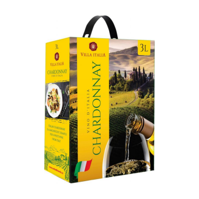 Вилла Италия Шардоне, белое сухое, 3 л, Италия, 1 шт.