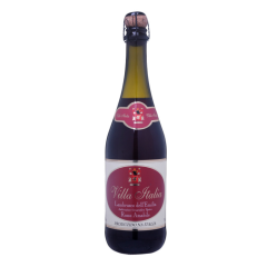 Вилла Италия Ламбруско Эмилия Россо, красное полусладкое, Италия, 1 бутылка