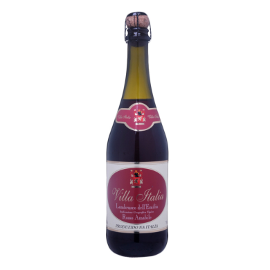 Вілла Італія Ламбруско Емілія Россо, червоне напівсолодке, Італія, 1 пляшка